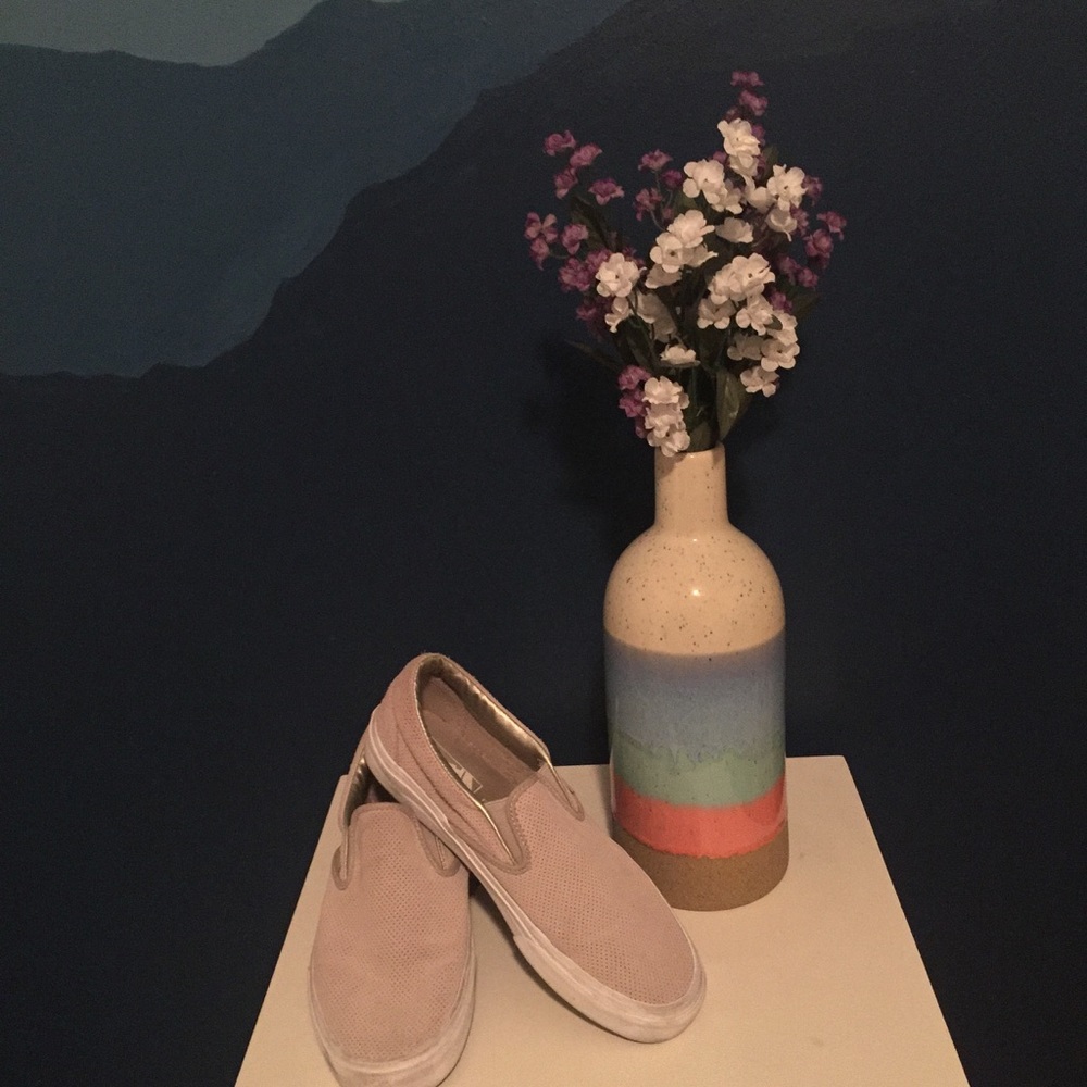 Women's suede slip on Vans size 9